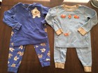 Lot of 2 Toddler Boy's Pajamas PJ's Size 3T Carter's Fox, Bulldog