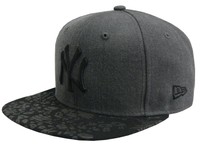 NY Yankees NEW ERA 59Fifty Visor Tropic Neyyan heather grey black Baseball Cap