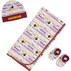 Washington Redskins Newborn Baby 3pc Blanket Cap and Booties Set - FREE SHIPPING