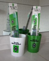 Zahnbürste Zahnputzbecher Zahnputzset grün Trikot Borussia Mönchengladbach NEUOV