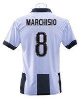 Marchisio 8 Juventus Turin Trikot Schwarzweiss Saison 2016/17 home Offizielle