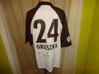 FC St.Pauli Stanno Matchworn Trikot 2003/04 + Nr.24 Gruszka + Handsigniert Gr.XL