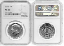1973-P Kennedy Half Dollar Ngc Ms-65 Nice Coin