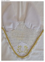 Edle  Fliegenhaube , Weiß, Strass  , Gr. WB , NEU , Trakhener