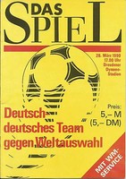 Deutsch-deutsches Team - Weltauswahl 26.03.1990