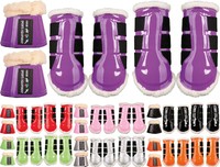 HKM Gamaschen Comfort Lack 4er Set und 6er Set mit Hufglocken