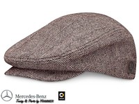 Original Mercedes Benz Schirmmütze Cap Schiebermütze braun / beige Polyester