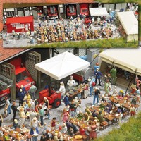 BUSCH 1078 H0 Feuerwehr- und Volksfest, Bausatz, Neu