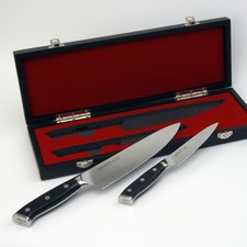 SAMURA 2PCS KNIVES SET Chef's Knife AUS-10 Stainless Steel Kitchen Cutting Tool