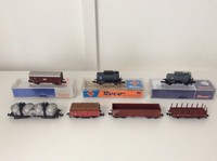 Konvolut Güterwagen Spur N (Roco, Minitrix, Fleischmann)