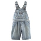 New OshKosh Boy Hickory Stripe Short Overalls NWT 24m 2t 3t 4t 5t Denim Shorts