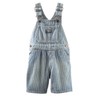 New OshKosh Boy Hickory Stripe Short Overalls NWT 24m 2t 3t 4t 5t Denim Shorts