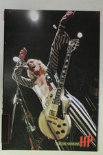 The Darkness Justin Hawkins Full Page Pinup magazine clipping b&w striped outfit