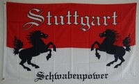 FAHNE FLAGGE 2059  STUTTGART SCHWABENPOWER VfB 90 x 150cm MEINE STADT (2) NEU