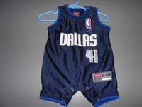 Dallas Mavericks Nowitzki Baby Jersey Size 6 to 9 Mos.