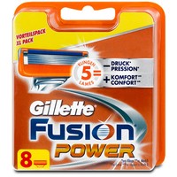 8 Klingen Gillette Fusion Power Rasierklingen 8er NEU & ORIGINAL !!