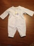 Boys Children's Place one piece blue fleece outfit size 3-6 months 