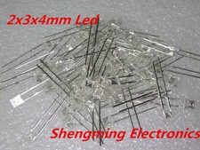 100pcs 2x3x4 White led light emitting diode super bright 2*3*4 MM Diffused
