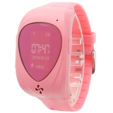 Kids Child Smart Wrist Watch Waterproof Gps Gsm Tracker Locater Ios Android Pink