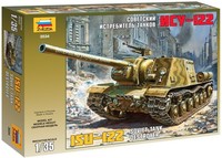 ZVEZDA 3534 - Soviet Tank Destroyer ISU-122 Jagdpanzer WWII / Modellbausatz 1:35