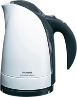 Wasserkocher schnurlos Siemens TW60101 "executive edition" Weiß, Dunkel-Grau