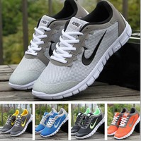 Damen Herren Turnschuhe Breath Sneaker Schnür Laufschuhe Sportschuhe Freizeit