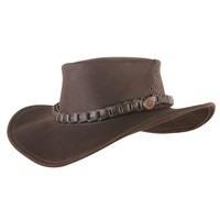 The Bruce Leder- Hut mit gebogener Krempe und auffälligem Hutband von Kakadu