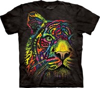 The Mountain Unisex Erwachsen Rainbow Tiger Big Cat T Shirt