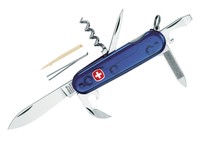 Wenger Schweizer Taschenmesser, Modell Classic 07, ultramarinblau, 8-teilig