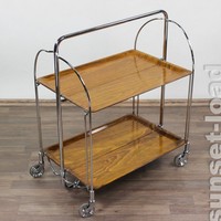 Bremshey Dinett Beistelltisch klappbar Servierwagen 60er 70er Jahre Teewagen alt