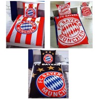 FC Bayern München Bettwäschegarnitur 2-teilig Übergröße 155 x 220 cm Bettwäsche
