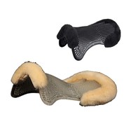Acavallo Gel Pad hinten erhöht mit Schaffell 
