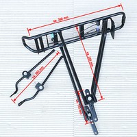 GEPÄCKTRÄGER XLC RP-R10 FÜR 26" 28" CARRY SYSTEM ALU SCHWARZ ZULADUNG 25 KG