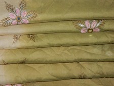 Vintage Georgette Dupatta Long Scarf Fabric Stole Craft Veil Embroidered Hijab