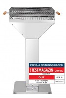 Tepro Holzkohlen- Säulengrill Edelstahl Trichtergrill Vista TOP NEU