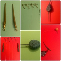 Karpfen-D-Rigs, Stiff Rigs TOP QUALITÄT 4 x Fluorcarbon, japanische Haken Gr.4/6