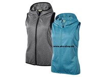 Damen Funktionsweste Weste Kapuze Jogging Training Blau Grau Gr. XS,S,M,L Neu