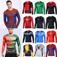 Marvel Superheld Kostüm Herren Langärmliges T-shirt Trikot Sport Radfahren