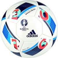 Adidas Fußball Euro 16 Beau Jeu Artificial Turf Spielball [Weiß-Blau]