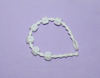  My Little Pony G1 Zubehör Halskette weiß  / Baby Necklace Newborn Twins