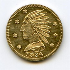 Scarce 1924 British Columbia Gold $1 Ron Greene #500