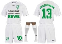 JAKO 14er Trikotsatz + Hose + Stutzen + Profibeflockung Schattennummer