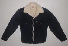 Levis Trucker blue corduroy 2 pocket sherpa JACKET USA Levi's Strauss MENS 38