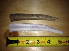 2 Elk antler dog chew Treats Organic all natural Split small dog teeth cleaner