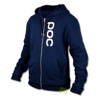 POC Herren Sweatshirt Zipper Hoody Team Gear Hood Zip blau