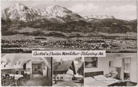 Freilassing   4 Bild: Panorama und Gasthof Moosleitner b Berchtesgaden c1965