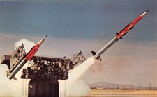 TERRIER SURFACE TO AIR GUIDED MISSILES~CHINA LAKE CALIFORNIA MILITARY POSTCARD