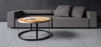 Tisch Couchtisch Esszimmertisch Beistelltisch Design Massivholz 80 cm RENO