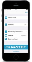 Duratec Mobile App für Duratec Kassensysteme ( eine Marke d. Vectron Systems AG)