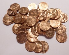 1968 S Lincoln Memorial Penny Rolls of 50 coins - Unc